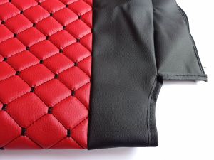 Seat covers for DAF XF 105 Truck Black Red Leather