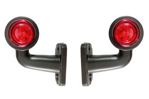 2 x 12V 24V Mini Side Marker Stalk Light for Trailer LED E9