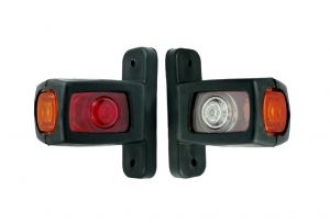 2 x LED Begrenzungsleuchten Seitenleuchten Positionsleuchten LKW Anhänger 12/24V 