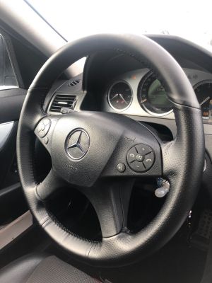 Steering wheel cover for MERCEDES C-class W204 2007-2014 Eco Leather For Sewing
