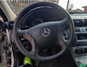 Steering wheel cover for MERCEDES C-class W203 2001-2007 Eco Leather For Sewing