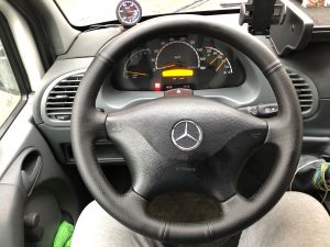 Steering wheel cover for MERCEDES SPRINTER VITO VIANO Eco Leather For Sewing