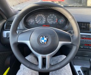 Steering wheel COVER for BMW E39 E46 E53 Eco Leather For Sewing