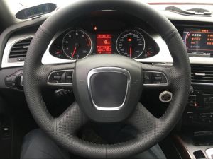 Steering wheel COVER for AUDI A4 A6 Q5 Q7 Eco Leather For Sewing