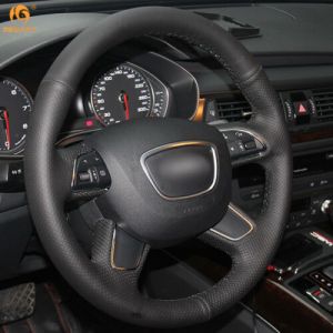 Steering wheel COVER for AUDI Q3 Q5 (2013-2015) Eco Leather For Sewing