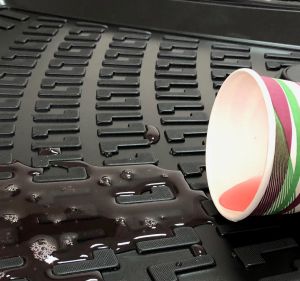 AUDI A1 2017+ Schwarz Matten Fußmatten Gummi 3D