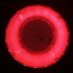 2 x Led Rear Tail Reverse Round Lights Trailer Lorry Car 12v 120mm