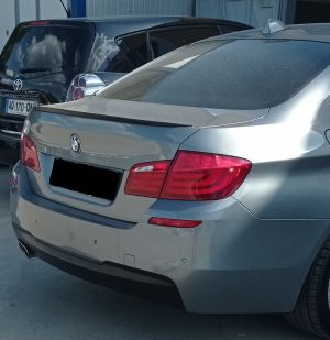 Heckspoiler Lippe Spoiler für BMW F10 Schwarz Glanz Sport Kofferraum