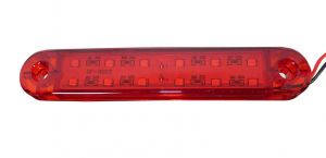 12 LED Seitenmarkierungsleuchten Anhänger Wohnmobil Rot 12V 24V LKW