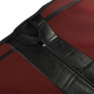 2+1 Universal Cubre Asientos para Furgoneta Camioneta Negro Rojo Cueros Textil
