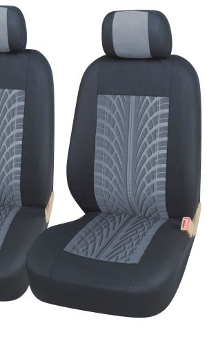 2+1 Universal Sitzbezüge für Kleinbus Lieferwagen Van Schwarz Grau Textil