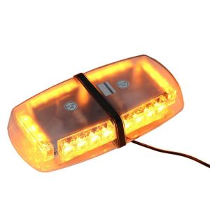 24W LED Beacon Flash Warning Safety Light Strobe Amber Orange 12V 24V