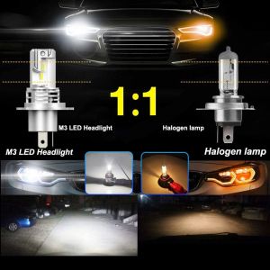 2 x LED H4 Scheinwerfer Lampen Autolichter Fahrzeug Hi/Low Beam LKW PKW 12V 24V Chip Led 50w 5000lm 6500K