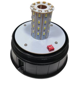 40 LED Lumină de avertizare Stroboscopica Lampa Girofar Intermitentă Magnetica Vid 130mm 12V 24V