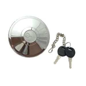 Tank fuel caps with 2 keys for MAN TGA,MERCEDES ACTROS ATEGO 80mm Truck Chromed Steel