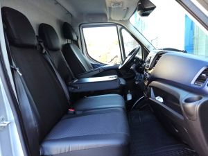 2+1 Seat covers for IVECO DAILY 2016+ Van Black Textile Eco Leather