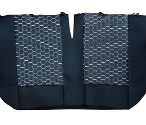 Sitzbezüge für CITROEN JUMPER MK3 Van Schwarz Weiß Leder Textil