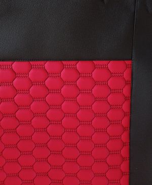 Seat covers for CITROEN JUMPER MK3 2006-2019 Van Black Red Leather