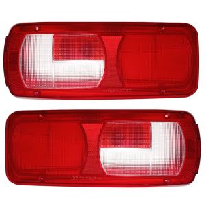 2 x Lens Tail Reverse lights Truck Trailer Glass for Trailer Camion Truck DAF XF,DAF CF,DAF LF E4