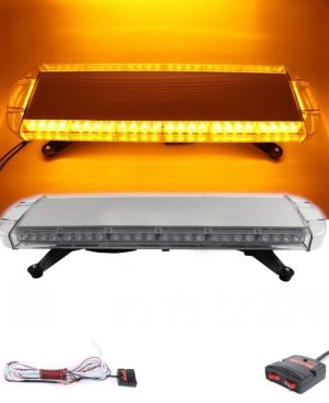 40 LED BAR Luces de Advertencia Estroboscopicas Luz Intermitente 76cm Lampara para Camion Ambar 12V 24V