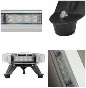 40 LED BAR Luces de Advertencia Estroboscopicas Luz Intermitente 76cm Lampara para Camion Ambar 12V 24V