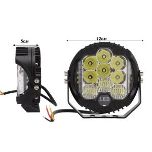 LED Far Runda Lumina Lampa Proiector Halogen 120mm 45W 12V 24V