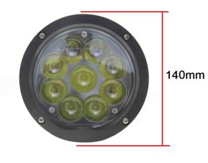LED Far Runda Lumina Lampa Proiector Halogen 140mm 45W 12V 24V