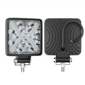 16 LED Work lights Headlights 12V 24V 11cm Square Lamp for Car Lorry Tractor ATV Lamp