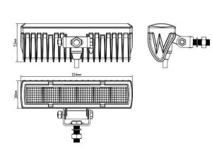 6 LED BAR 15.4cm 18W SPOT FLOOD Ekstralys 10-30V Arbeidslys Lysbar Projektor Bil SUV 