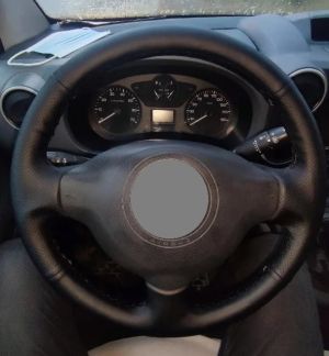 Steering wheel COVER for Peugeot Partner Tepee,Citroen Berligo 2009-2018 Eco Leather For Sewing
