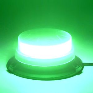 24 LED Warnleuchte Rundumlicht Grün Magnet 115mm 24W 12V 24V E9