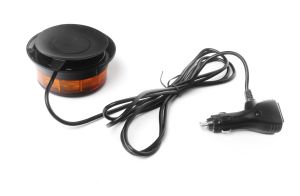 36 LED Warnleuchte Rundumlicht Bernstein Strobe Beacon Licht Orange Magnet 108mm 19W 12V 24V