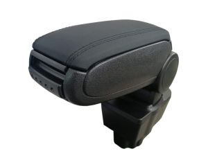 OPEL CORSA D 2006-2014 Car Auto Armrest Centre Console Arm Storage Box Black Leather