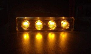 LED SCANIA P/G/R/T Solskjerm lys Gul Lampe Belysning Hytte 24V E2