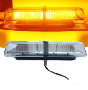 72 LED Beacon Flash Warning Safety Light 8 Flashing Modes Strobe Amber Orange 12V 24V E9