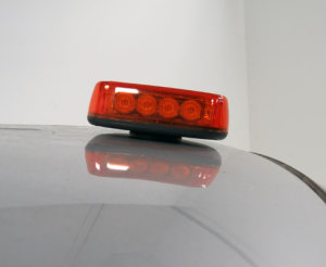 24 LED BAR Luces de Advertencia Estroboscopicas Luz Intermitente 28cm Lampara para Camion Ambar 12V 24V con  Magnetica 