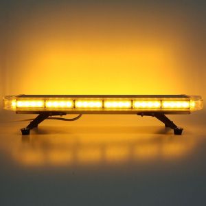 56 LED 76.2cm BAR Beacon Flash Warning Safety Light Strobe Amber Orange 12V 24V 56W 15 Flashing Modes