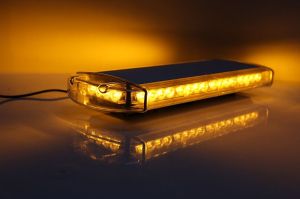 40 LED 55cm BAR Beacon Flash Warning Safety Light Strobe Amber Orange 12V 24V 56W 10 Flashing Modes
